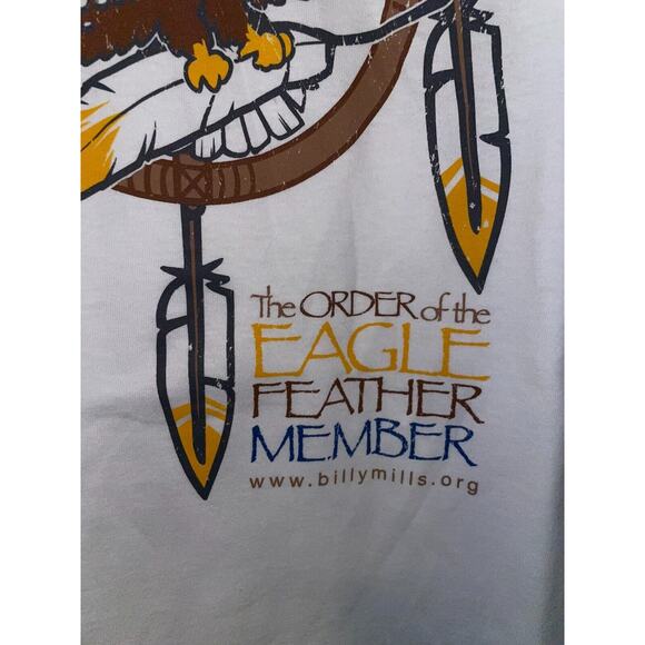 Vintage Eagle Shirt The Order Of The Eagle Billy Mills Shirt Native American XL - Picture 4 of 10